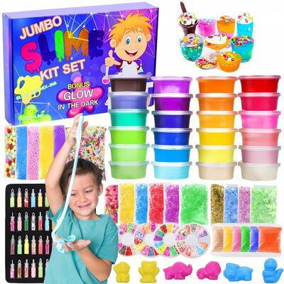 Zakręcony Koszyk SLIME DUŻY ZESTAW XXL DO ROBIENIA GLUTÓW DLA DZIECI MASA PLASTYCZNA 120w1 Zakręcony Koszyk SLIME DUŻY ZESTAW XXL DO ROBIENIA GLUTÓW DLA DZIECI MASA PLASTYCZNA 120w1