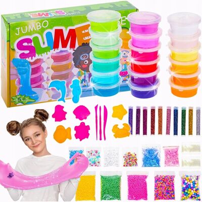 Zlaro SLIME GLUT Zestaw do robienia GLUTÓW MASY PLASTYCZNEJ Brokat AKCESORIA XXL Zlaro SLIME GLUT Zestaw do robienia GLUTÓW MASY PLASTYCZNEJ Brokat AKCESORIA XXL