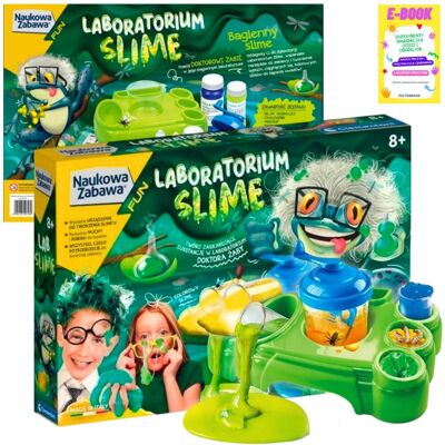 Clementoni Slime zestaw dla dzieci kreatywny prezent laboratorium akcesoria kolory + ebook Clementoni Slime zestaw dla dzieci kreatywny prezent laboratorium akcesoria kolory + ebook