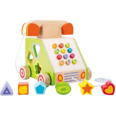 Small Foot Design Small Foot Drewniana zabawka edukacyjna Sorter - Telefon Small Foot Design Small Foot Drewniana zabawka edukacyjna Sorter - Telefon