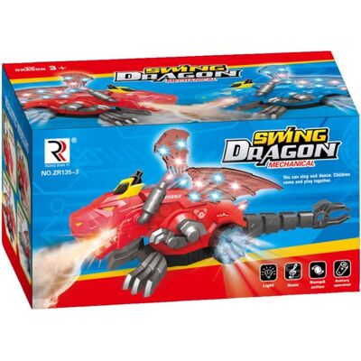 Import ProNice Smok Interaktywny Robot Efekty Dymne Dźwiękowe Świetlne Zabawka Dla Dzieci Import ProNice Smok Interaktywny Robot Efekty Dymne Dźwiękowe Świetlne Zabawka Dla Dzieci