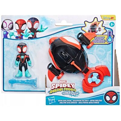 Spidey Amazing Delfin łódź podwodna i Miles zmiana koloru Water-Webs Hasbro Spidey Amazing Delfin łódź podwodna i Miles zmiana koloru Water-Webs Hasbro