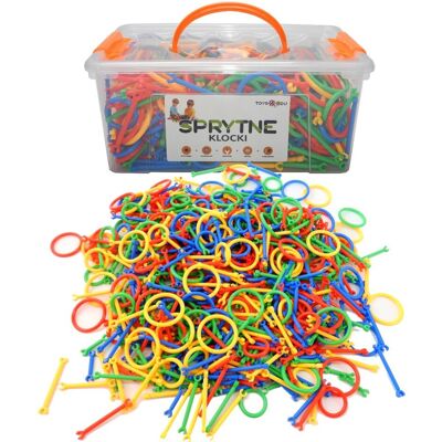 Inny producent Sprytne Klocki. Klocki Konstrukcyjne Patyczki 672 Elementy Toys4Edu Inny producent Sprytne Klocki. Klocki Konstrukcyjne Patyczki 672 Elementy Toys4Edu
