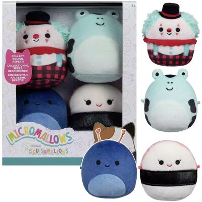 Squishmallows Micromallows Solenn, Preeti, Ukee, Dear - Pluszaki Squishmallows Micromallows Solenn, Preeti, Ukee, Dear - Pluszaki