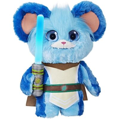 Hasbro Star Wars Przygody Little Jedi, mówiące nuby Jedi, Elektroniczne pluszowe Star Wars Zabawki dla małych dzieci Hasbro Star Wars Przygody Little Jedi, mówiące nuby Jedi, Elektroniczne pluszowe Star Wars Zabawki dla małych dzieci