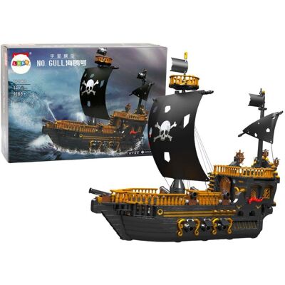 Lean Toys Statek Piracki Okręt Klocki Konstrukcyjne 1288 Elementów Lean Toys Statek Piracki Okręt Klocki Konstrukcyjne 1288 Elementów
