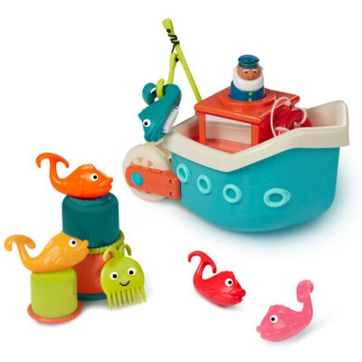 Battat Statek z akcesoriami do kąpieli Fish & Splish B.Toys Battat Statek z akcesoriami do kąpieli Fish & Splish B.Toys