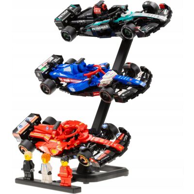 Saures Stojak na auta LEGO Speed Champions F1 Podstawka na Formuły i Minifigurki Saures Stojak na auta LEGO Speed Champions F1 Podstawka na Formuły i Minifigurki