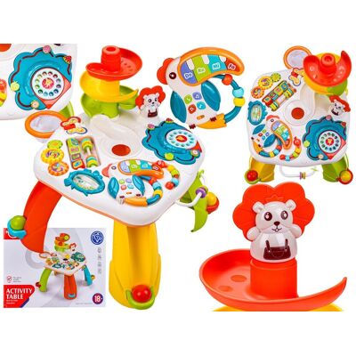 Lean Toys STOLIK DLA DZIEC EDUKACYJNYZJEŻDŻALNIA, GRZECHOTKA, Lean Toys STOLIK DLA DZIEC EDUKACYJNYZJEŻDŻALNIA, GRZECHOTKA,