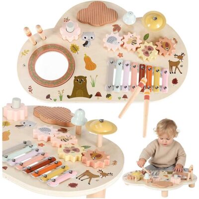 Artemis Stolik Edukacyjny Drewniany Muzyczny Manipulacyjny Sensoryczny dla Dzieci Artemis Stolik Edukacyjny Drewniany Muzyczny Manipulacyjny Sensoryczny dla Dzieci