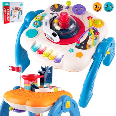 MalPlay Stolik Edukacyjny Interaktywny Kolejka Melodie Pianinko Montessori 4w1 MalPlay Stolik Edukacyjny Interaktywny Kolejka Melodie Pianinko Montessori 4w1