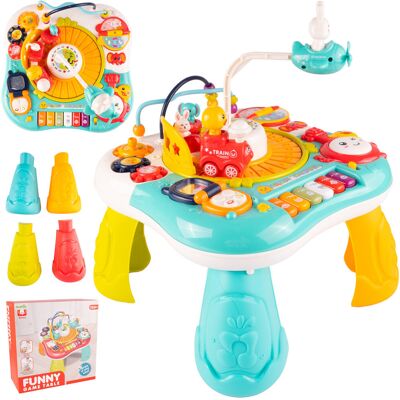 MalPlay Stolik Edukacyjny Interaktywny Panel Muzyczny Pianinko 2w1 MalPlay Stolik Edukacyjny Interaktywny Panel Muzyczny Pianinko 2w1