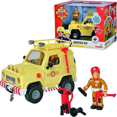 Simba,Simba Toys Strażak Sam Jeep ratunkowy 4x4 straży górskiej z figurką Sama Simba,Simba Toys Strażak Sam Jeep ratunkowy 4x4 straży górskiej z figurką Sama