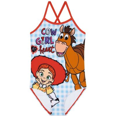 Strój kąpielowy dla dziewcząt Disney Toy Story, jednoczęściowy strój kąpielowy dla dziewcząt Jessie i Bullseye 104 Strój kąpielowy dla dziewcząt Disney Toy Story, jednoczęściowy strój kąpielowy dla dziewcząt Jessie i Bullseye 104