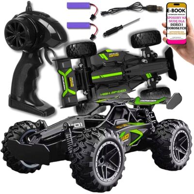 Pltb Super Prezent Dla Dziecka Samochód Terenowy RC Dla Dzieci – Zasięg 40m, 2 Baterie, Amortyzatory, Skala 1:18 + EBOOK-3 Pltb Super Prezent Dla Dziecka Samochód Terenowy RC Dla Dzieci – Zasięg 40m, 2 Baterie, Amortyzatory, Skala 1:18 + EBOOK-3