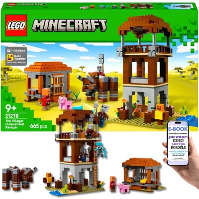 SUPER PREZENT DLA GRACZA MINECRAFTA LEGO® (21278) Bitwa w Wiosce z Dewastatorem – Zestaw Dla Dzieci, które Kochają Budować + EBOOK-2 SUPER PREZENT DLA GRACZA MINECRAFTA LEGO® (21278) Bitwa w Wiosce z Dewastatorem – Zestaw Dla Dzieci, które Kochają Budować + EBOOK-2