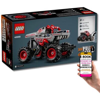 Super PREZENT LEGO Technic 42200 ThunderROARus Autko Potężny Monster Jam Z Napędem – Dla Dzieci Fascynujących Się Pojazdami + EBOOK-3 Super PREZENT LEGO Technic 42200 ThunderROARus Autko Potężny Monster Jam Z Napędem – Dla Dzieci Fascynujących Się Pojazdami + EBOOK-3
