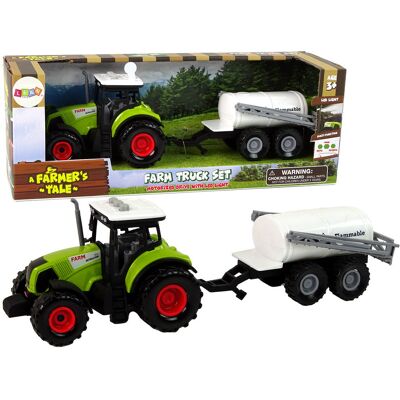 Lean Toys SUPER ZABAWKA TRAKTOR Z PRZYCZEPKĄ Lean Toys SUPER ZABAWKA TRAKTOR Z PRZYCZEPKĄ