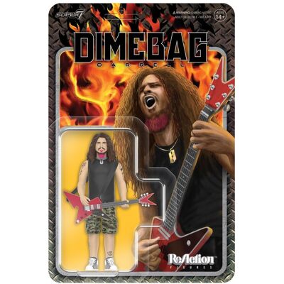 Super7 Dimebag Darrell Reaction Figures Wave 01 - Dimebag Darrell (Culprit) Action Figure Super7 Dimebag Darrell Reaction Figures Wave 01 - Dimebag Darrell (Culprit) Action Figure