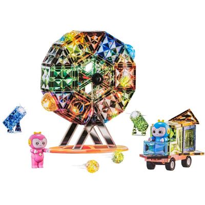 Lean Toys Świecące Elementy Konstrukcyjne Klocki Magnetyczne , Lean Toys Świecące Elementy Konstrukcyjne Klocki Magnetyczne ,