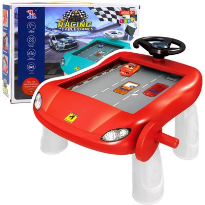 Lean Toys Symulator Jazdy Manualny Stolik Edukacyjny Czerwony Lean Toys Symulator Jazdy Manualny Stolik Edukacyjny Czerwony