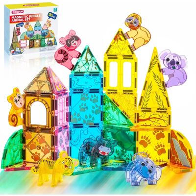 Inny producent SYNCFUN Magnetyczne klocki konstrukcyjne, 50 części, zwierzęta, magnetyczne bloki do budowy, STEM, zabawka do nauki przedszkola, zabawka Montessori,.. Inny producent SYNCFUN Magnetyczne klocki konstrukcyjne, 50 części, zwierzęta, magnetyczne bloki do budowy, STEM, zabawka do nauki przedszkola, zabawka Montessori,..