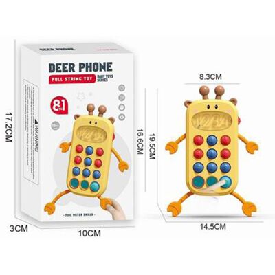 ASKATO Telefon Z Silikonowymi Przyciskami ASKATO Telefon Z Silikonowymi Przyciskami