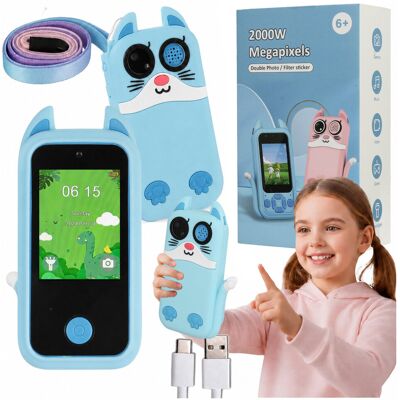Stator Telefon Zabawka dla Dzieci Zabawkowy Smartfon Kamera Aparat Gry Menu PL Stator Telefon Zabawka dla Dzieci Zabawkowy Smartfon Kamera Aparat Gry Menu PL