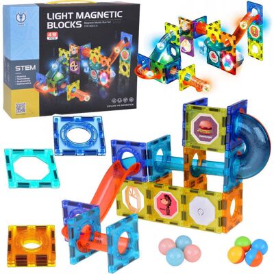 Lean Toys TOR KULOWY DLA DZIECI ZESTAW KLOCKÓW Lean Toys TOR KULOWY DLA DZIECI ZESTAW KLOCKÓW