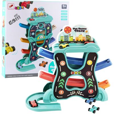 Lean Toys TOR SAMOCHODOWY EDUKACYJNA ZJEŻDŻALNIA ZESTAW Lean Toys TOR SAMOCHODOWY EDUKACYJNA ZJEŻDŻALNIA ZESTAW