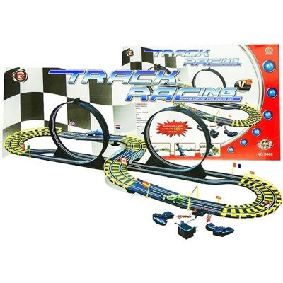 Lean Toys Tor Samochodowy Track Racing Dwa Auta 565 Cm Lean Toys Tor Samochodowy Track Racing Dwa Auta 565 Cm