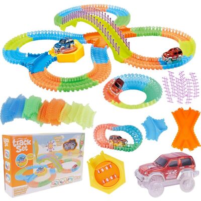 Import ProNice Tor Samochodowy Wyścigowy Kolejka Duży Auto Zestaw Klocki Puzzle 180 El Import ProNice Tor Samochodowy Wyścigowy Kolejka Duży Auto Zestaw Klocki Puzzle 180 El
