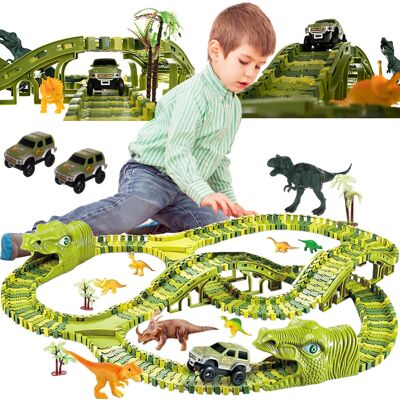 Iso Trade Tor Wyścigowy Dinozaur Dino Park 271el. XXXL 360cm KRUZZEL Iso Trade Tor Wyścigowy Dinozaur Dino Park 271el. XXXL 360cm KRUZZEL