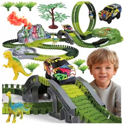 Stator Tor Wyścigowy Dla Dzieci Dinozaury Dino Park 237 Elementów Auto Akcesoria Stator Tor Wyścigowy Dla Dzieci Dinozaury Dino Park 237 Elementów Auto Akcesoria