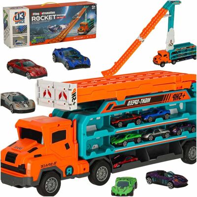 Artemis Tor Wyścigowy Laweta Transporter 2w1 Samochody dla Dzieci 6 Autek Zestaw Artemis Tor Wyścigowy Laweta Transporter 2w1 Samochody dla Dzieci 6 Autek Zestaw
