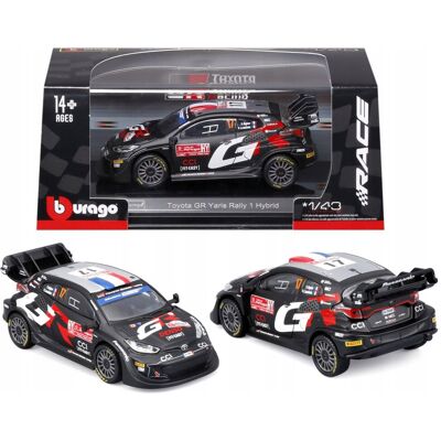 Toyota GR Yaris Rally1 Hybrid #17 Sebastien Ogier 1:43 BBURAGO 18-38323 Toyota GR Yaris Rally1 Hybrid #17 Sebastien Ogier 1:43 BBURAGO 18-38323