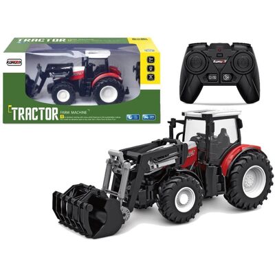 Lean Toys Traktor Czerwony Zdalnie Sterowany 2,4 G Ruchoma Łyżka 1:24 Lean Toys Traktor Czerwony Zdalnie Sterowany 2,4 G Ruchoma Łyżka 1:24