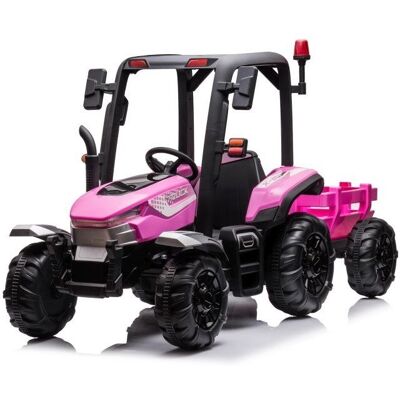 LEAN CARS Traktor Na Akumulator BLT-206 Różowy LEAN CARS Traktor Na Akumulator BLT-206 Różowy