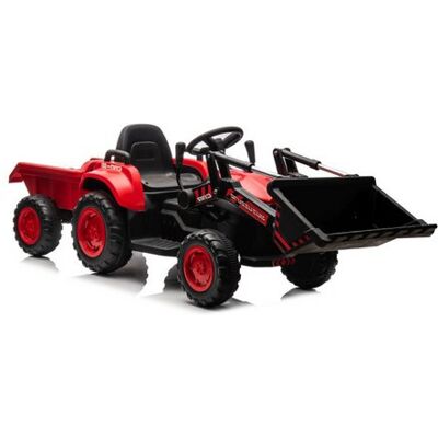 LEAN CARS Traktor Na Akumulator Z łyżką BW-X002A Czerwony LEAN CARS Traktor Na Akumulator Z łyżką BW-X002A Czerwony
