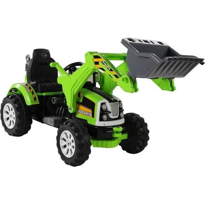 Import LEANToys LEAN Cars, Traktor na akumulator z Łyżką Koparka Zielony Import LEANToys LEAN Cars, Traktor na akumulator z Łyżką Koparka Zielony
