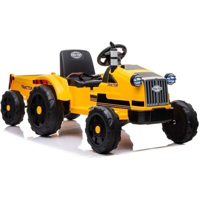 Import LEANToys Traktor na Akumulator z Przyczepą CH9959 Żółty Import LEANToys Traktor na Akumulator z Przyczepą CH9959 Żółty