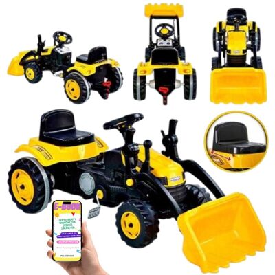 Pltb TRAKTOR NA PEDAŁY XL Z ŁADOWACZEM – SPYCHACZ + Ciche koła + DO 50 KG – MEGA FRAJDA DLA DZIECI + EBOOK Pltb TRAKTOR NA PEDAŁY XL Z ŁADOWACZEM – SPYCHACZ + Ciche koła + DO 50 KG – MEGA FRAJDA DLA DZIECI + EBOOK