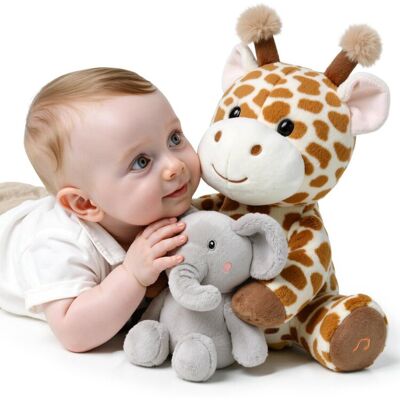 Inny producent TUMAMA KIDS Pluszowa Zabawka dla Dzieci Interaktywna żyrafa i słoń Gadające i śpiewające Zabawki, Zabawka Naśladująca Powtarzająca to, co mówisz, In.. Inny producent TUMAMA KIDS Pluszowa Zabawka dla Dzieci Interaktywna żyrafa i słoń Gadające i śpiewające Zabawki, Zabawka Naśladująca Powtarzająca to, co mówisz, In..