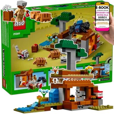 Twórz, odkrywaj i walcz! LEGO Minecraft 21269 – Pająk, pancerniki i eksplodujące TNT KLOCKI LEGO DLA DZIECKA + EBOOK-3 Twórz, odkrywaj i walcz! LEGO Minecraft 21269 – Pająk, pancerniki i eksplodujące TNT KLOCKI LEGO DLA DZIECKA + EBOOK-3