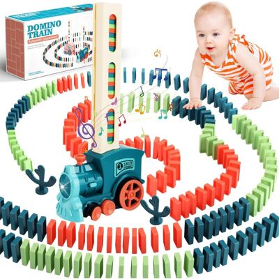 Inny producent UCAMP Zestaw Zautomatyzowanej Kolejki Domino dla Dzieci, z 200 Klockami Domino, Elektryczny Pociąg ze Światłem i Dźwiękiem, Edukacyjna Zabawka dla C.. Inny producent UCAMP Zestaw Zautomatyzowanej Kolejki Domino dla Dzieci, z 200 Klockami Domino, Elektryczny Pociąg ze Światłem i Dźwiękiem, Edukacyjna Zabawka dla C..