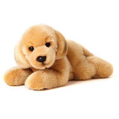 Uni-Toys - Golden Retriever szczeniak, leżący, 24 cm (długość) - pluszowy pies, zwierzę domowe - pluszowa zabawka, przytulanka Uni-Toys - Golden Retriever szczeniak, leżący, 24 cm (długość) - pluszowy pies, zwierzę domowe - pluszowa zabawka, przytulanka