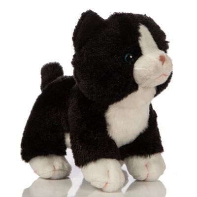 Uni-Toys - Kot niemowlęcy (czarny/biały), stojący - 13 cm (wysokość) - pluszowy kotek - pluszowa zabawka, przytulanka, HT-30306 Uni-Toys - Kot niemowlęcy (czarny/biały), stojący - 13 cm (wysokość) - pluszowy kotek - pluszowa zabawka, przytulanka, HT-30306
