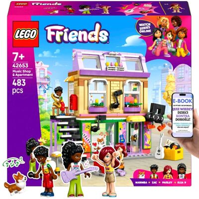 URODZINOWY HIT LEGO® Sklep muzyczny i mieszkanie (42653) Zestaw z instrumentami, psem i akcesoriami, który zachwyci każdego malucha + EBOOK-2 URODZINOWY HIT LEGO® Sklep muzyczny i mieszkanie (42653) Zestaw z instrumentami, psem i akcesoriami, który zachwyci każdego malucha + EBOOK-2