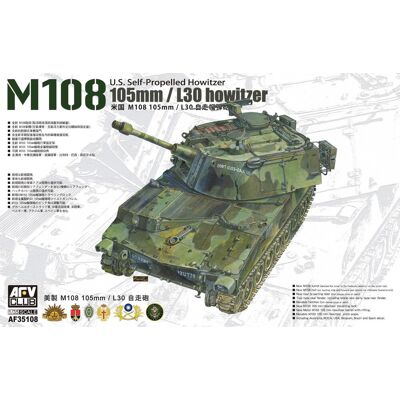 Inny producent US Self-Propelled Howitzer M108 105mm/L30 1:35 AFV Club 35108 Inny producent US Self-Propelled Howitzer M108 105mm/L30 1:35 AFV Club 35108