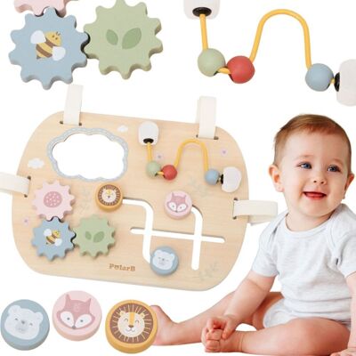 VIGA TOYS VIGA Drewniana Tablica Manipulacyjna Wielofunkcyjna VIGA TOYS VIGA Drewniana Tablica Manipulacyjna Wielofunkcyjna